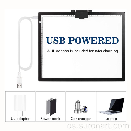 Almohadilla de luz LED USB C para rastreo